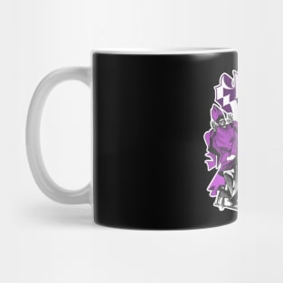 Funny Ghost Dark Purple Mug